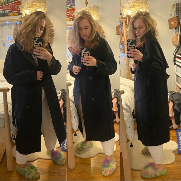 TheLoom Jackets & Blazers - The Loom Black Oversized Trench Coat XS Korea